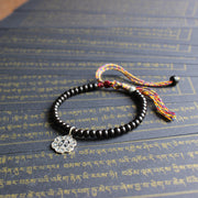 Tibetaner "Mantra" Armband in Kokosnussschale