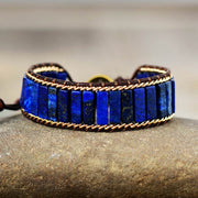 Bracelet wrap en Lapis-Lazuli