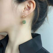 Ohrringe in Jade "Leichtigkeit"