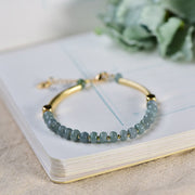 Blaues Jade -Armband